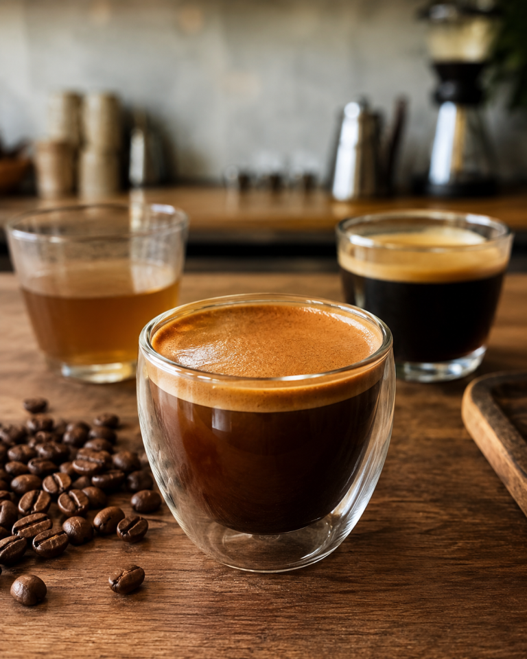Kahvede gövde body kavramını gösteren specialty coffee görseli